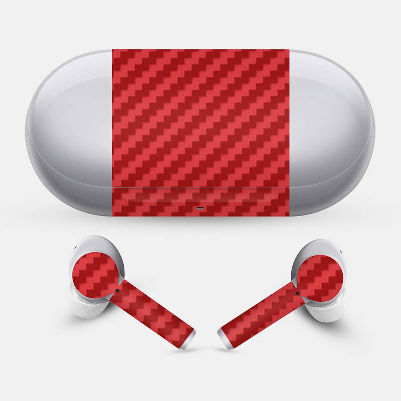 Split Carbon Fibre Red