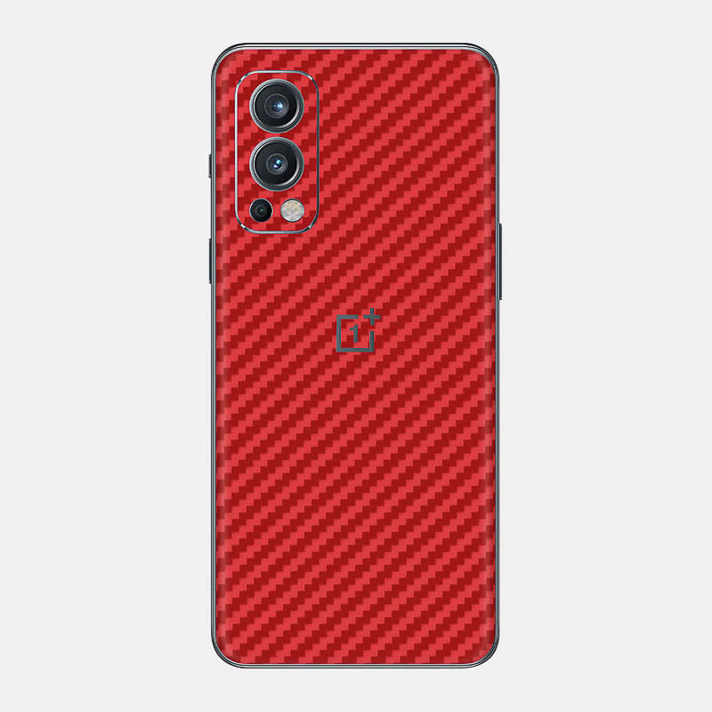 Carbon Fibre Red Glass Back