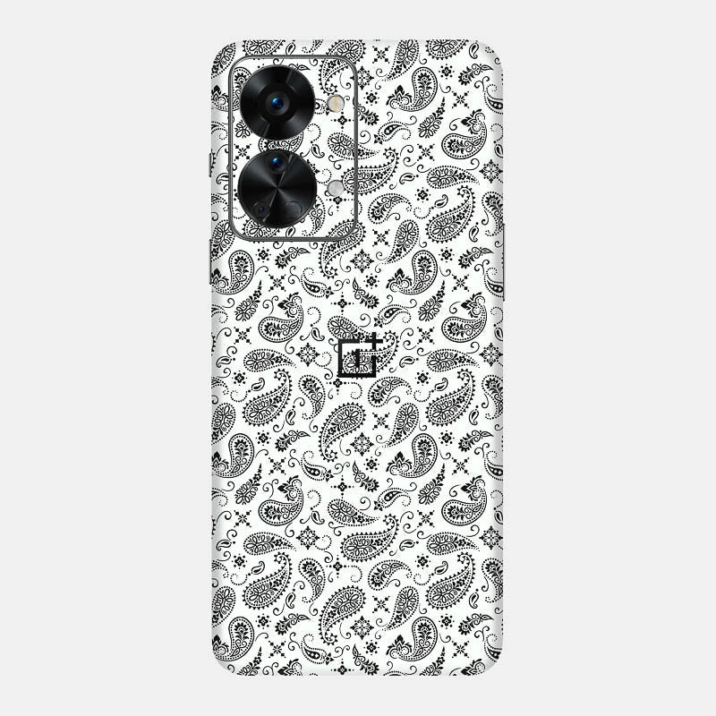 White Paisley Full Back