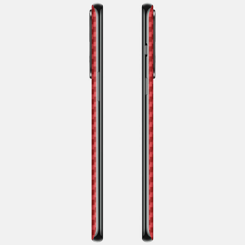 Carbon Fibre Red Glass Back