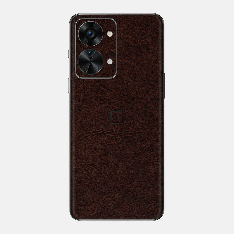 Brown Leather Glass Back
