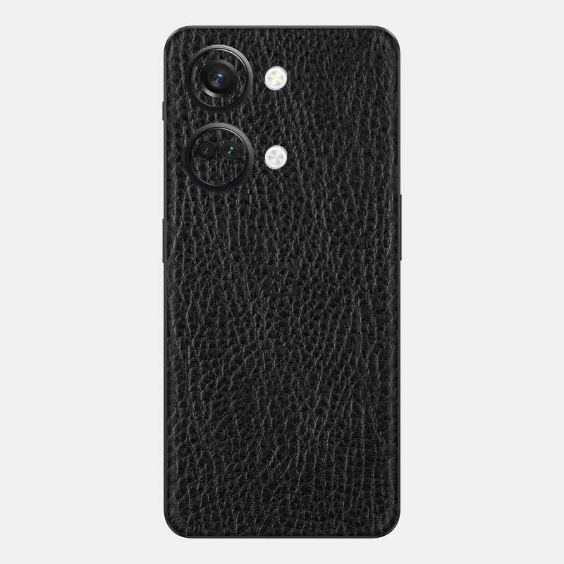 Black Leather Glass Back