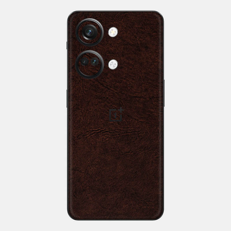 Brown Leather Glass Back