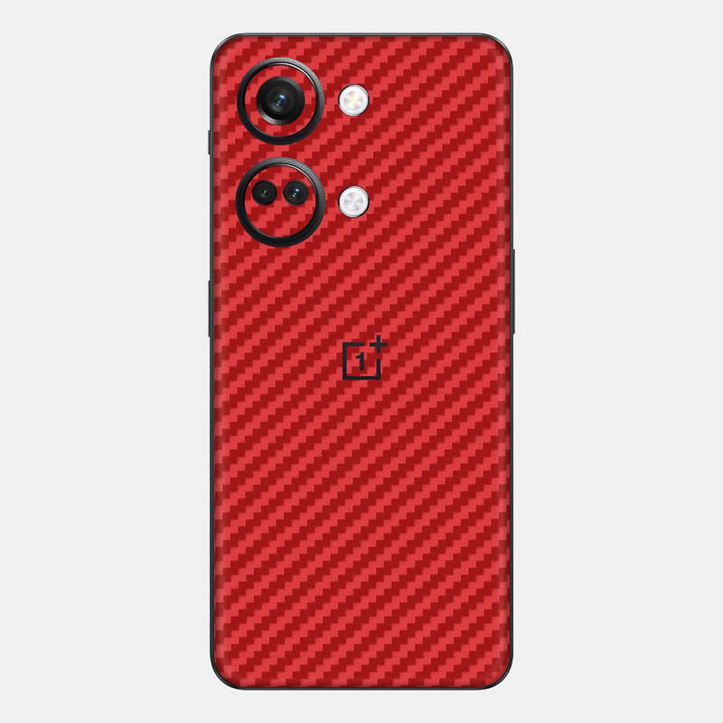 Carbon Fibre Red Glass Back
