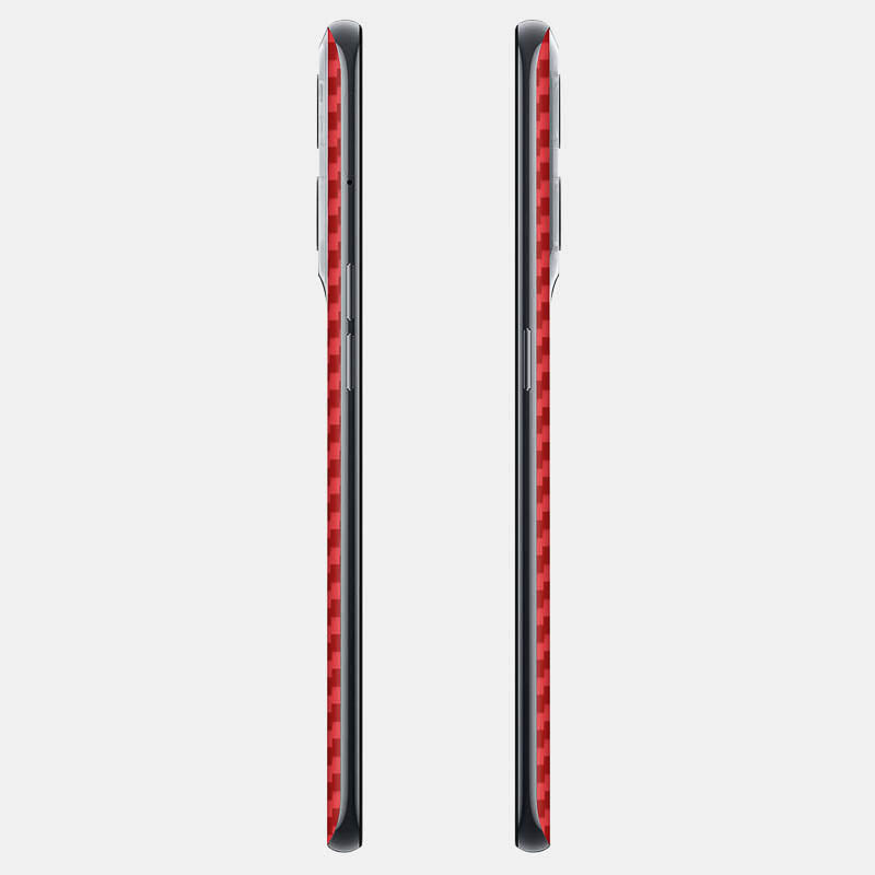 Carbon Fibre Red Glass Back