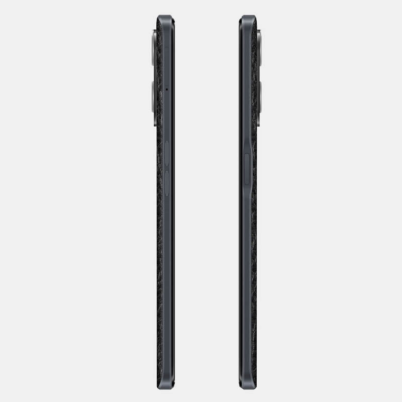 Black Leather Glass Back