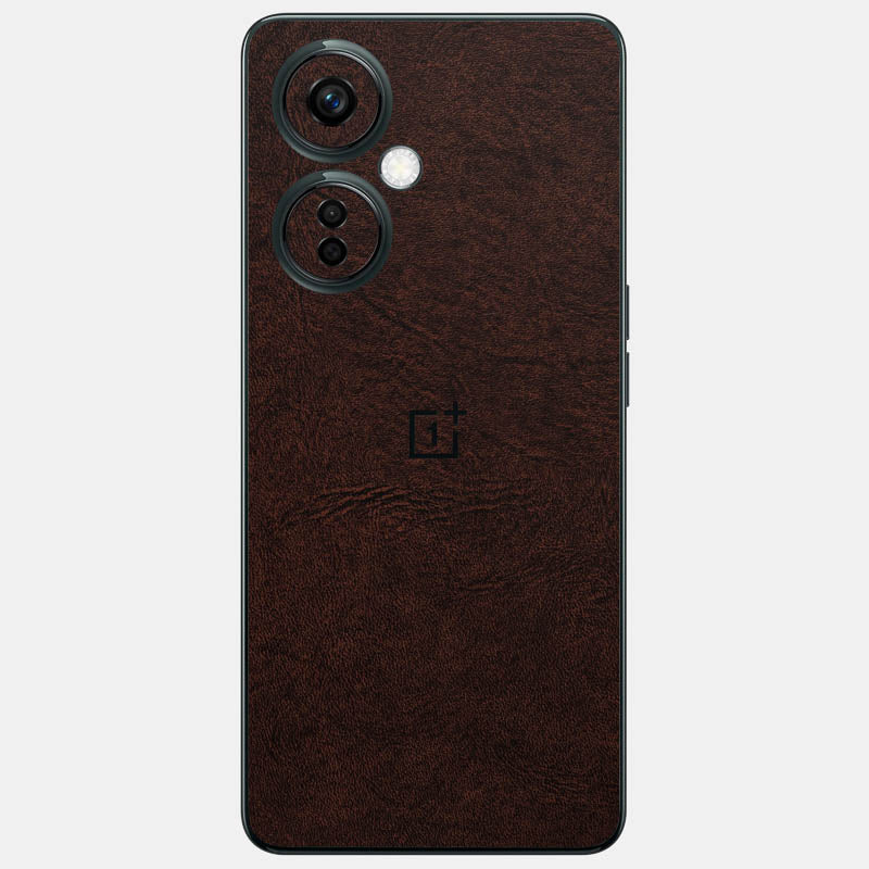Brown Leather Glass Back