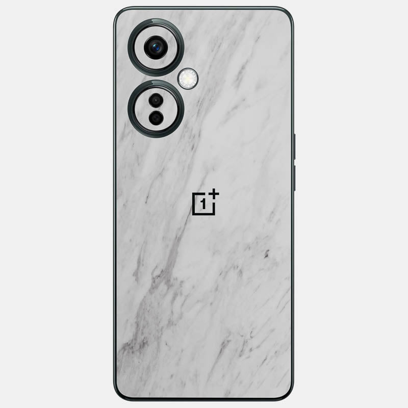 White Marble Glass Back