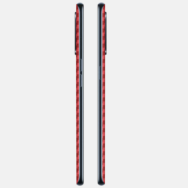 Carbon Fibre Red Glass Back