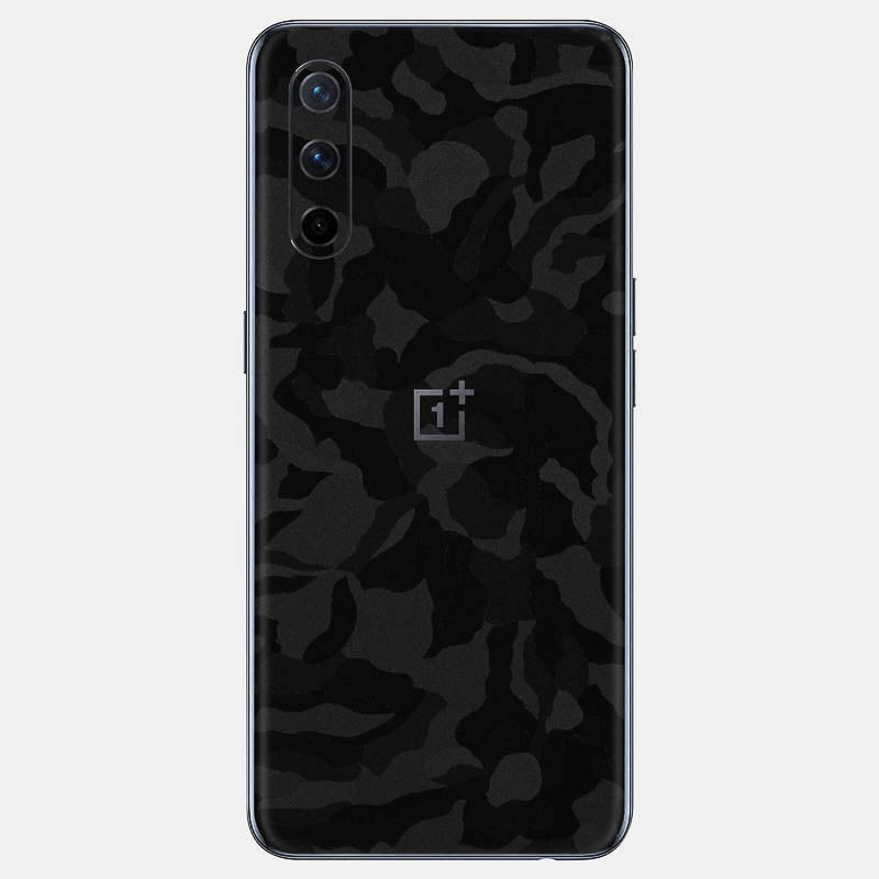 Black Camo Glass Back