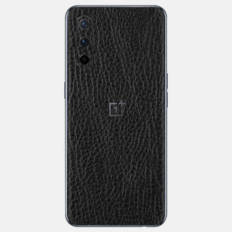 Black Leather Glass Back