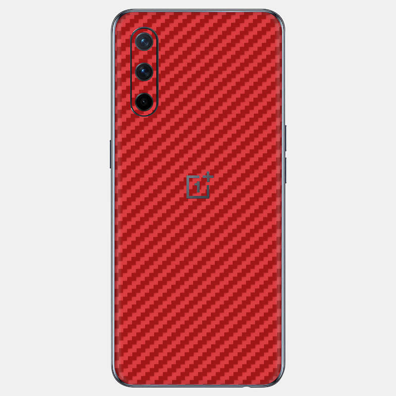 Carbon Fibre Red Glass Back