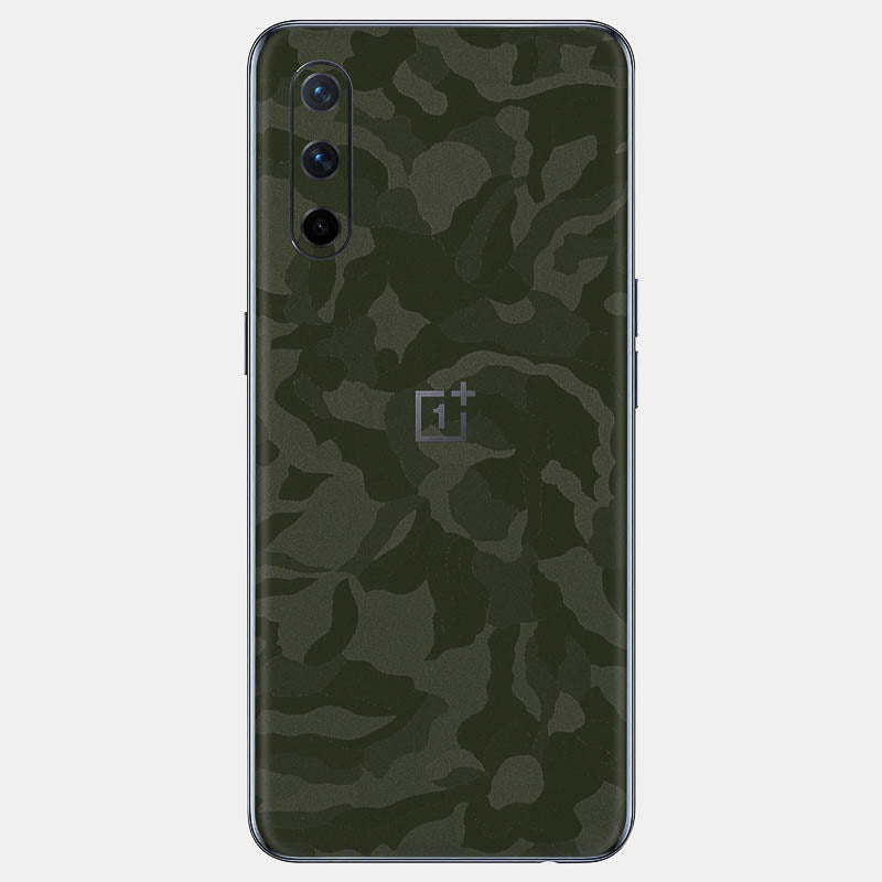 Green Camo Glass Back