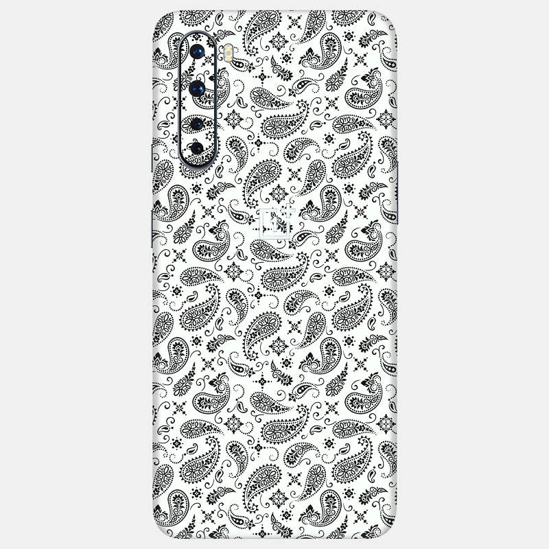 White Paisley Full Back