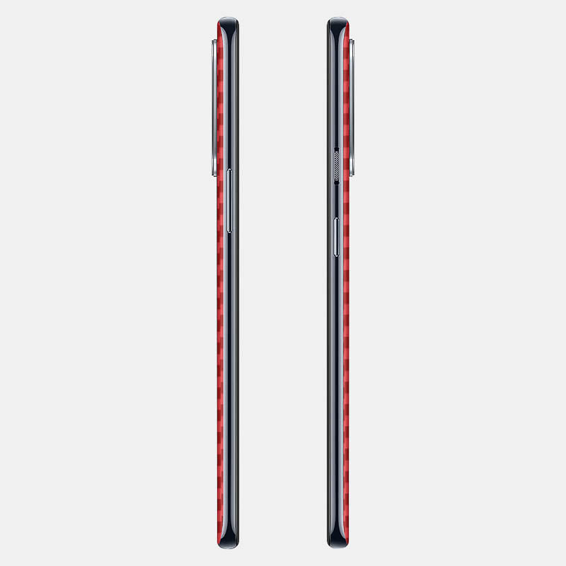 Carbon Fibre Red Glass Back