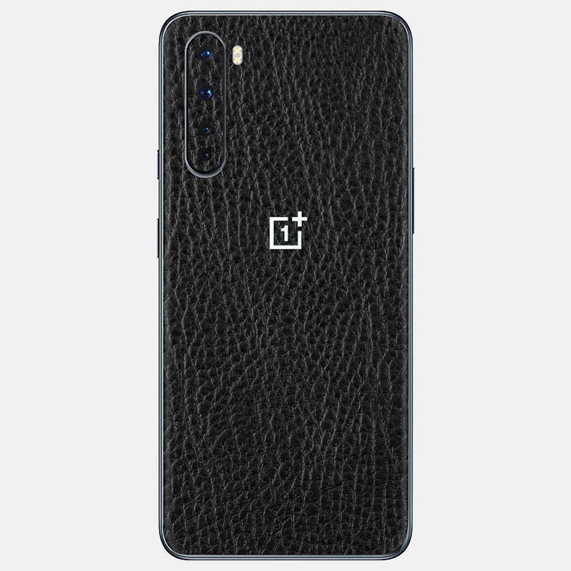 Black Leather Glass Back