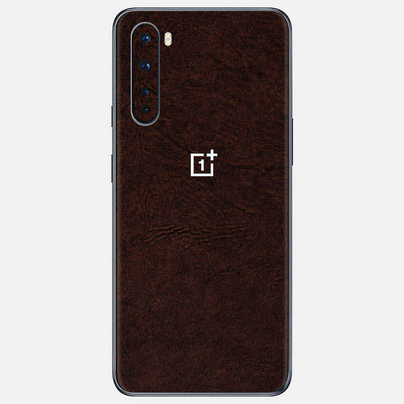 Brown Leather Glass Back