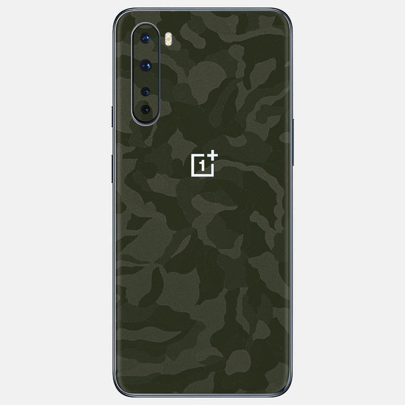Green Camo Glass Back