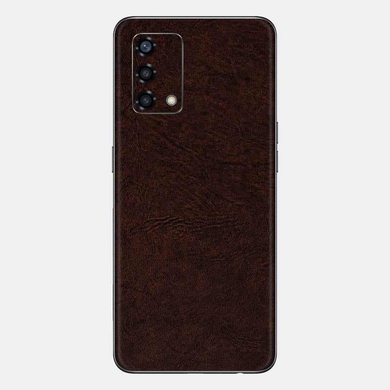 Brown Leather Glass Back
