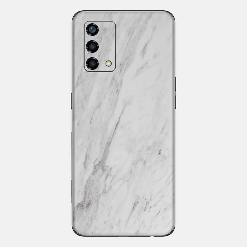 White Marble Glass Back