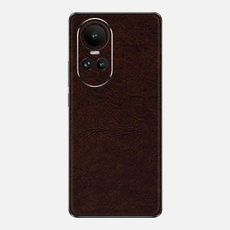 Brown Leather Glass Back