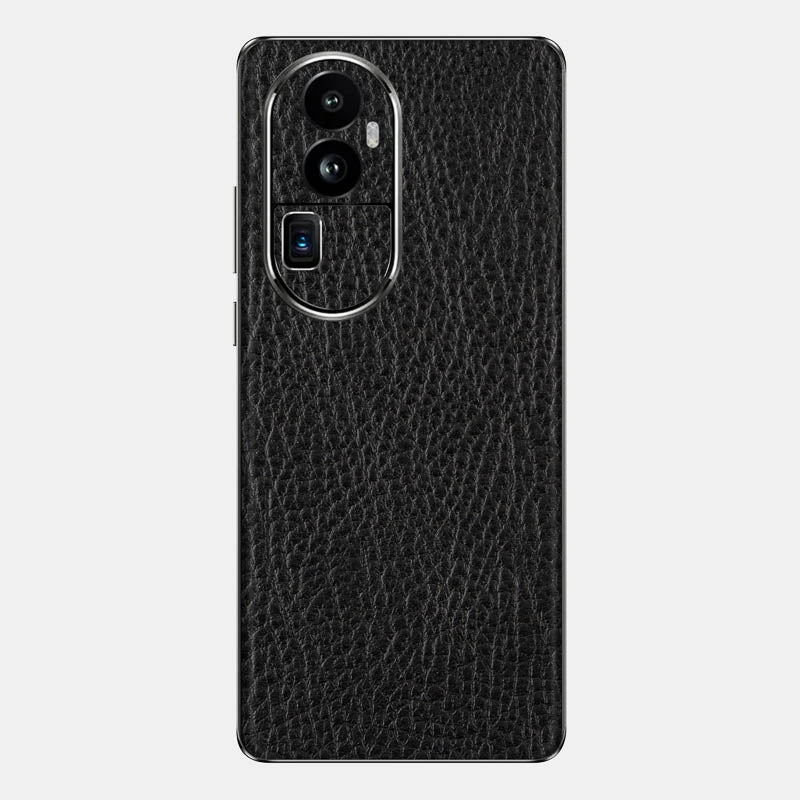 Black Leather Glass Back
