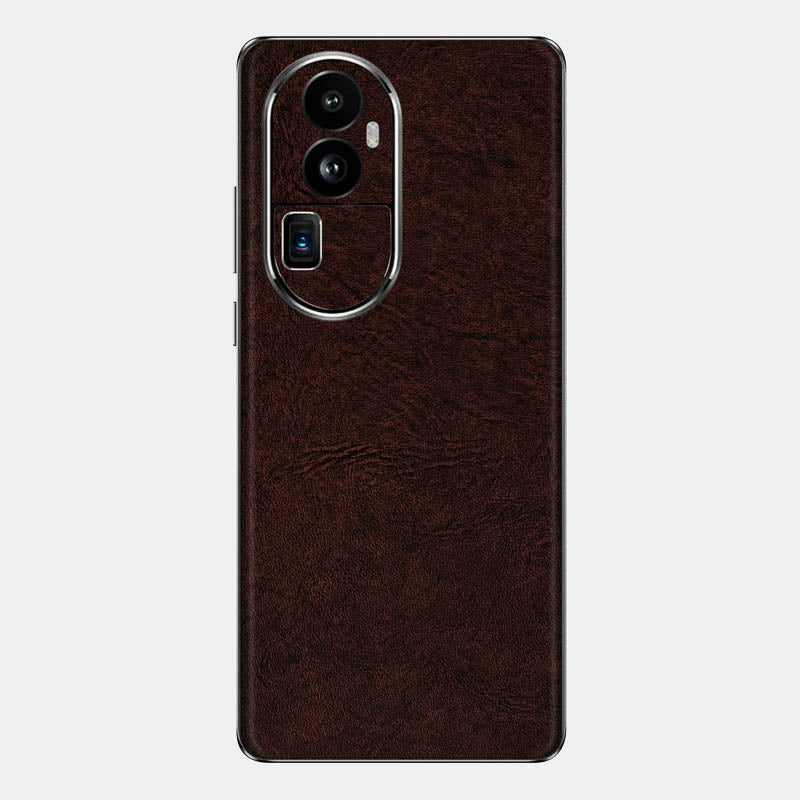 Brown Leather Glass Back