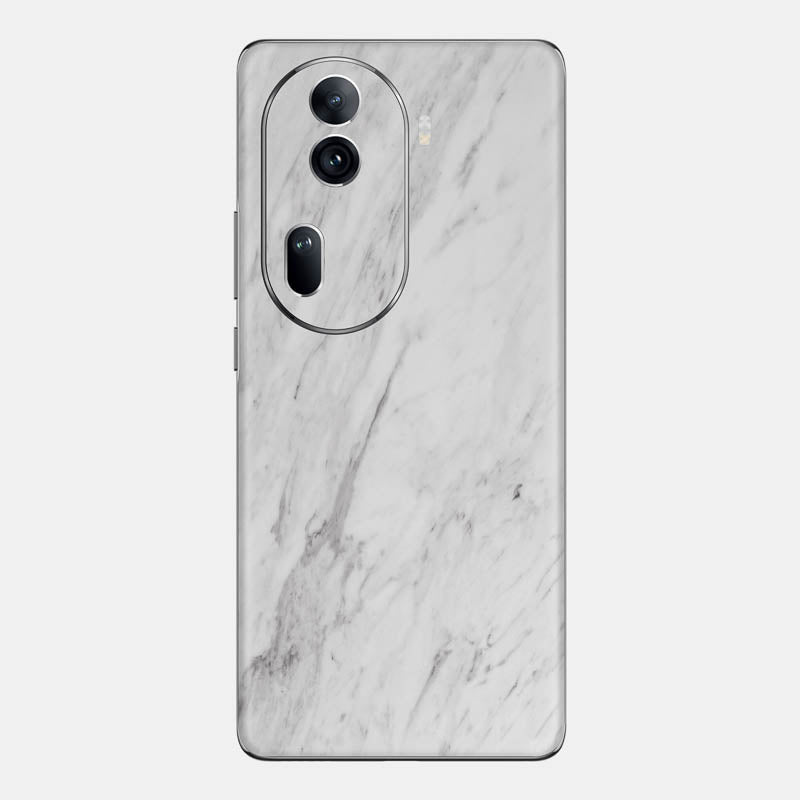 White Marble Glass Back