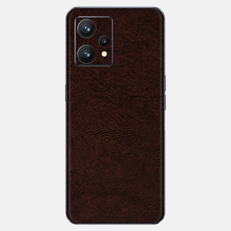 Brown Leather Glass Back