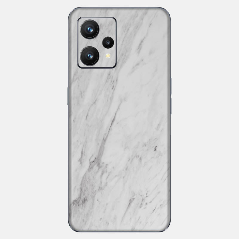 White Marble Glass Back