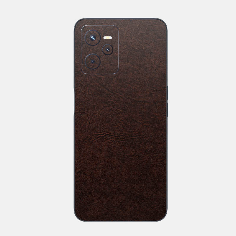 Brown Leather Glass Back