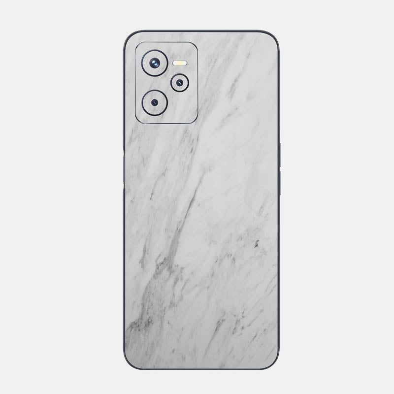 White Marble Glass Back