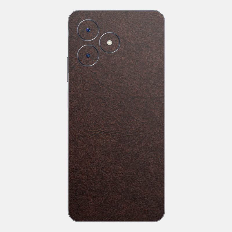 Brown Leather Glass Back