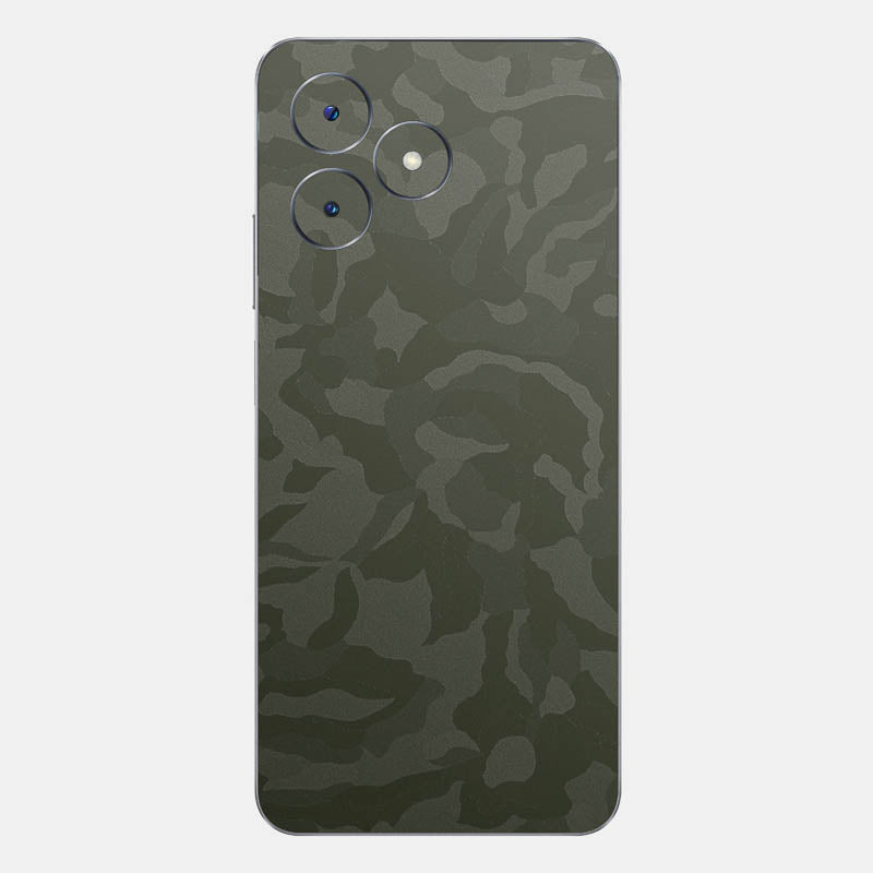 Green Camo Glass Back