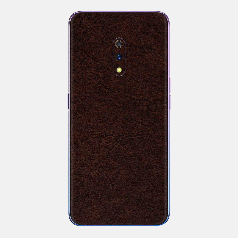 Brown Leather Glass Back