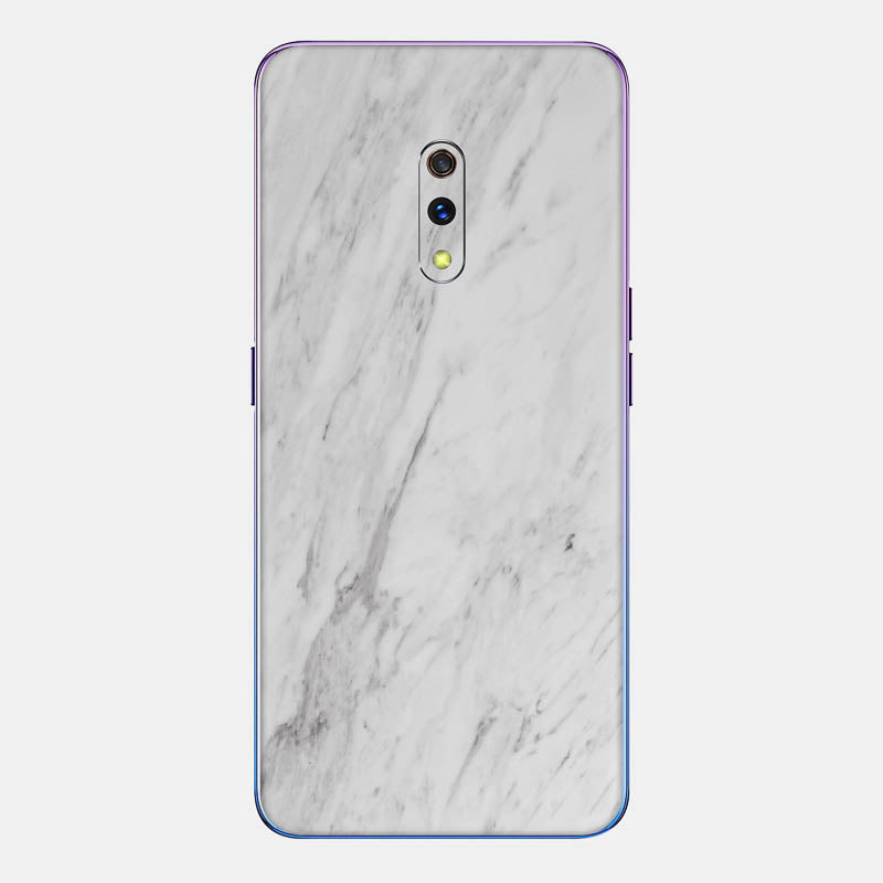 White Marble Glass Back