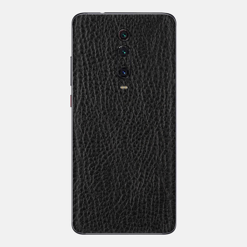 Black Leather Glass Back