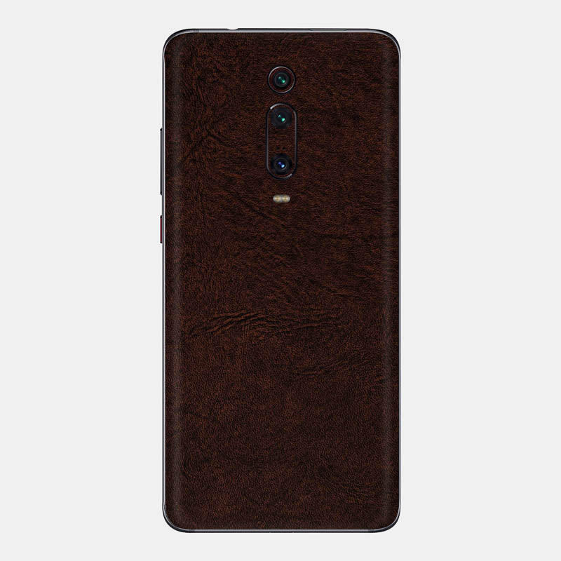 Brown Leather Glass Back