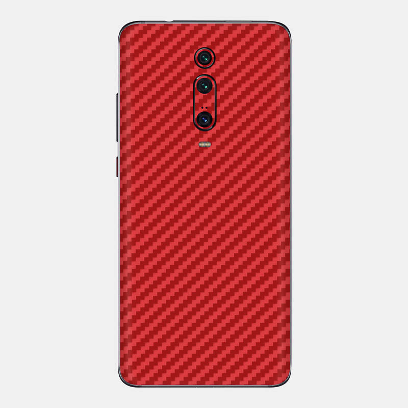 Carbon Fibre Red Glass Back