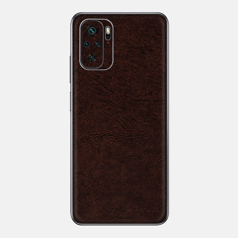 Brown Leather Glass Back