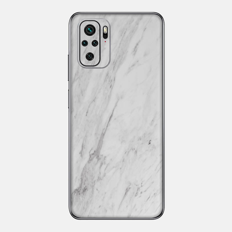 White Marble Glass Back