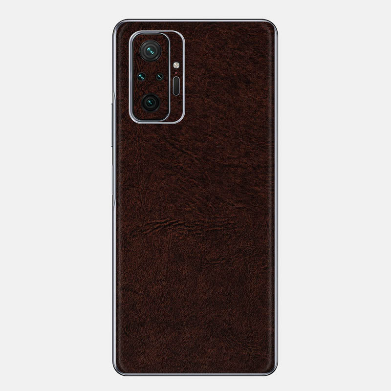 Brown Leather Glass Back