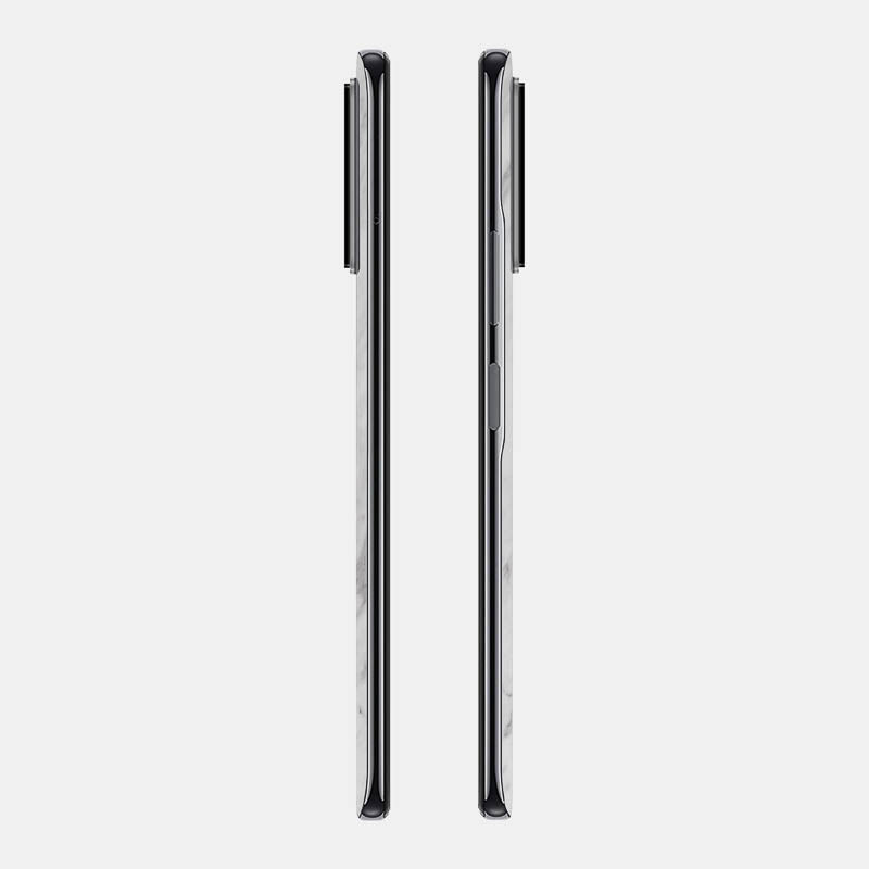 White Marble Glass Back