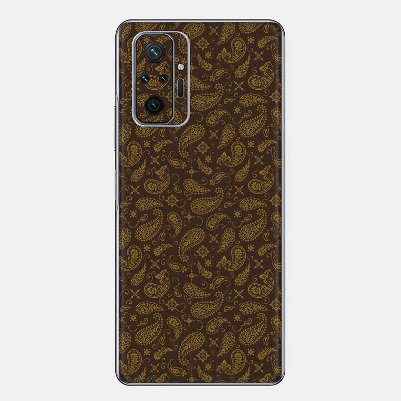 Brown Paisley Glass Back