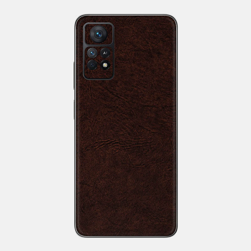 Brown Leather Glass Back