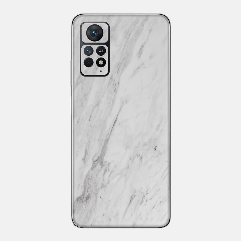 White Marble Glass Back