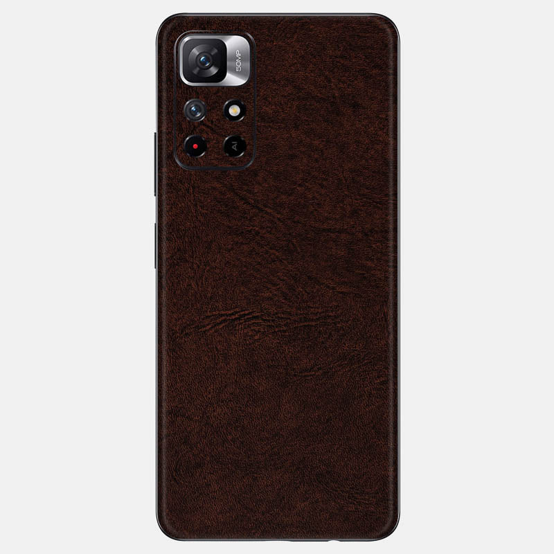 Brown Leather Glass Back