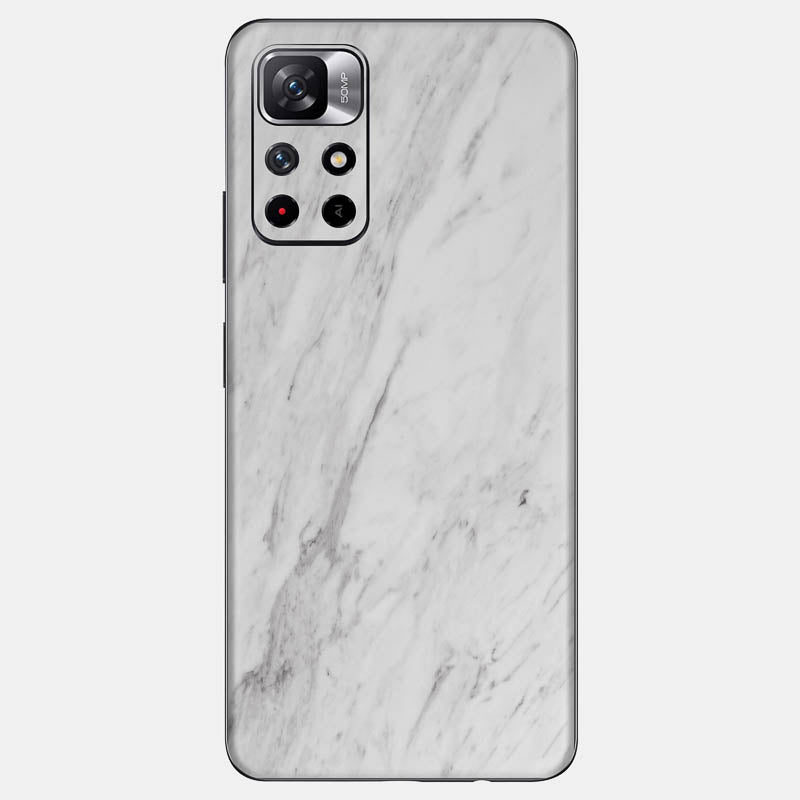 White Marble Glass Back