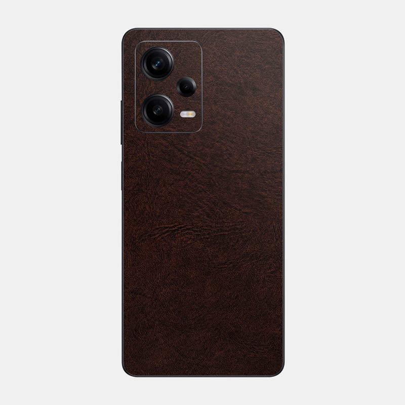 Brown Leather Glass Back