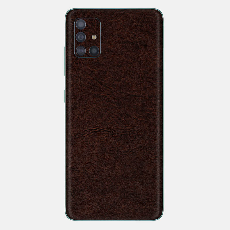Brown Leather Glass Back